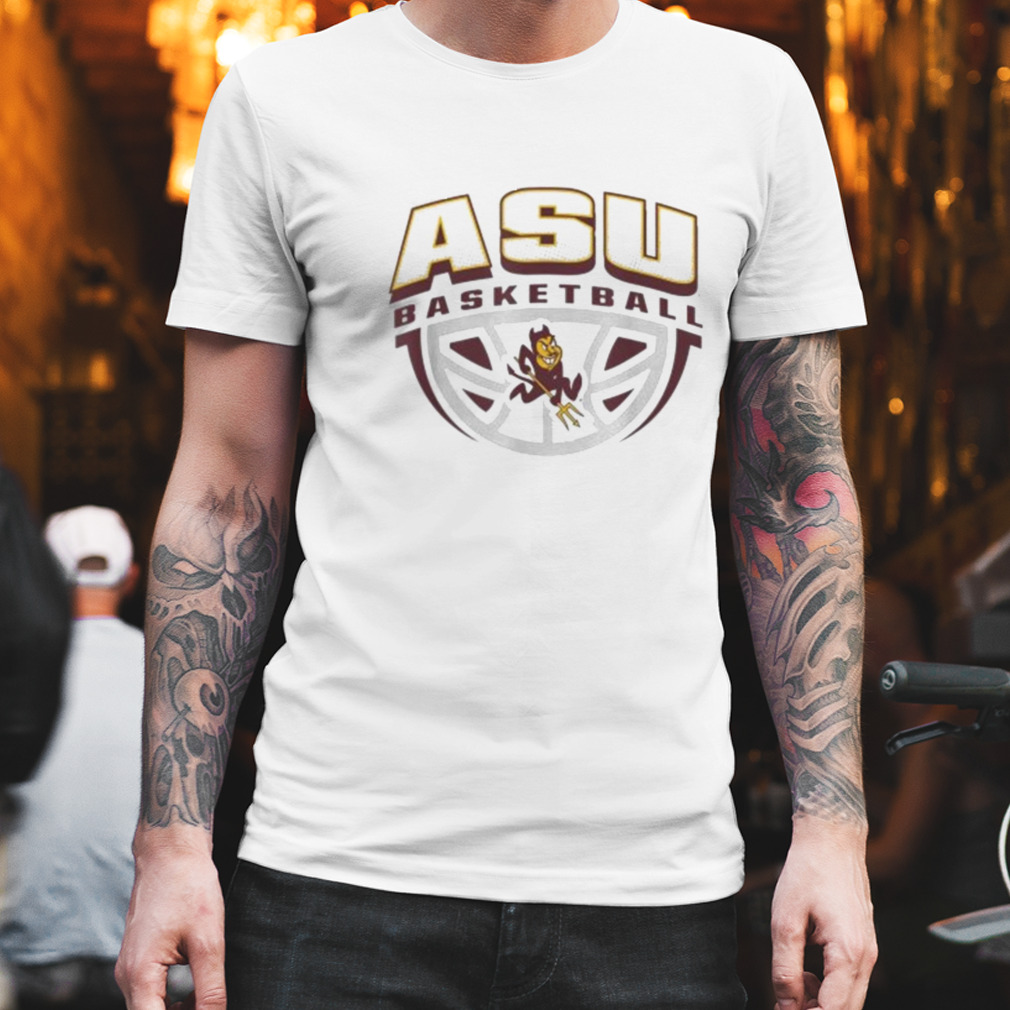 Arizona state sun devils basketball dribble logo shirt