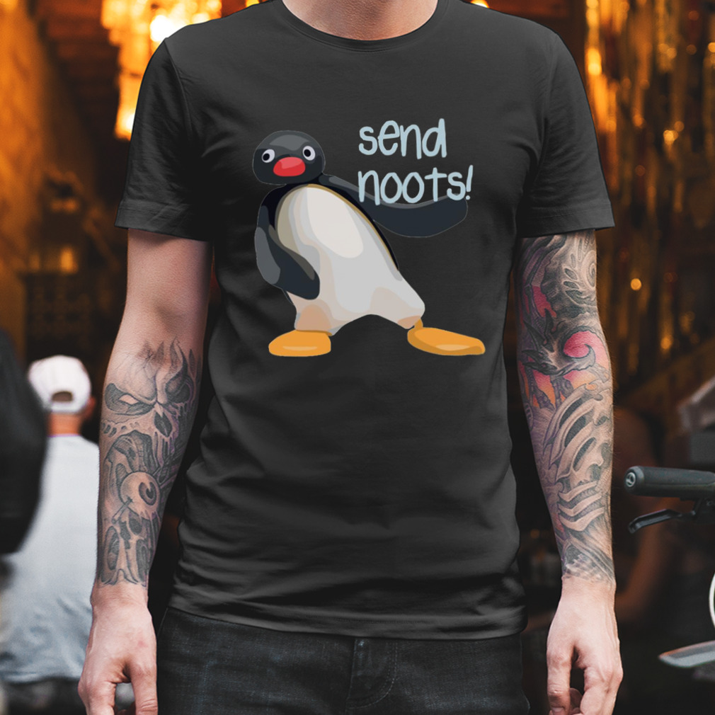 dyr Humoristisk kaskade Send Noots Meme Pingu The Pengouin shirt