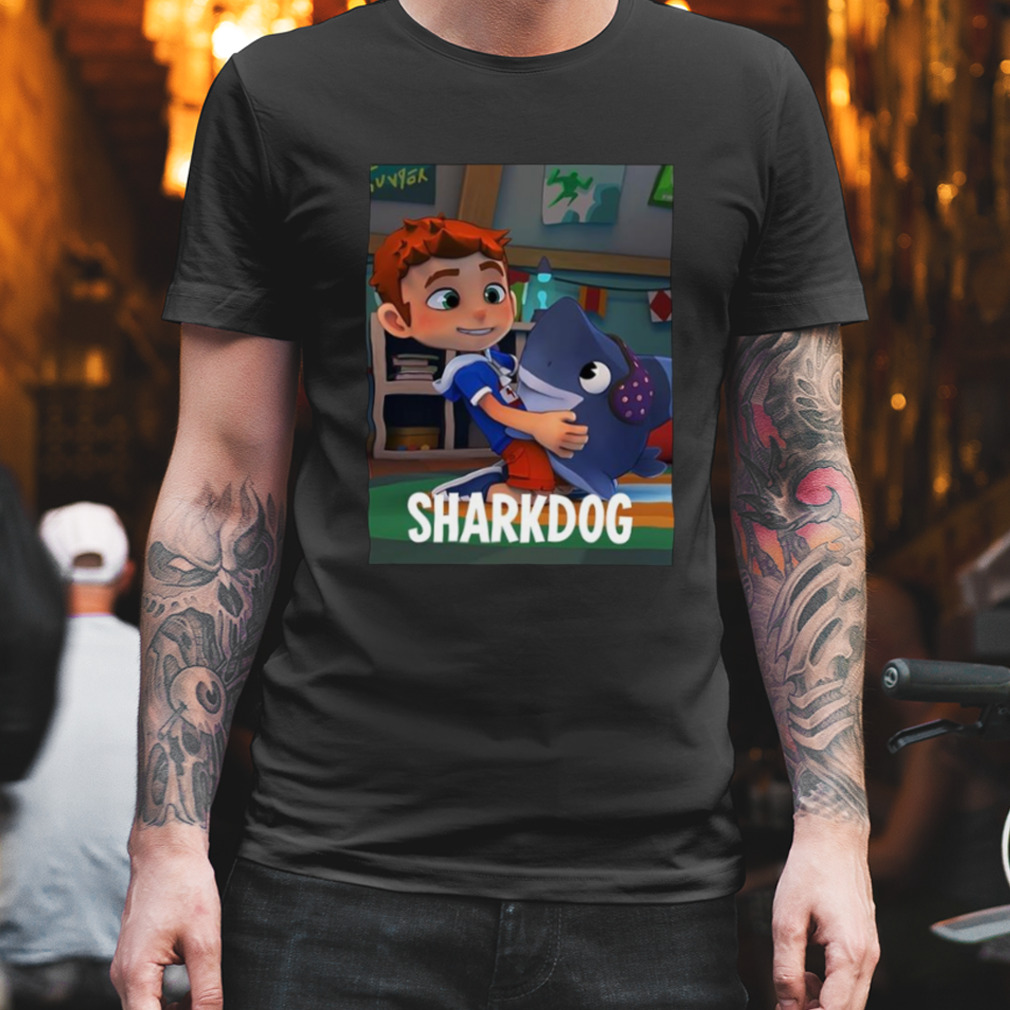 Sharkdog Graphic Kids Cartoon shirt
