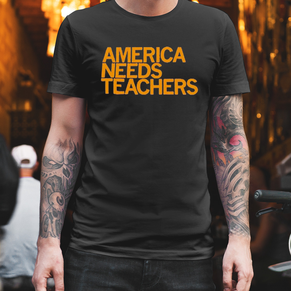 America needs teachers purple shirt