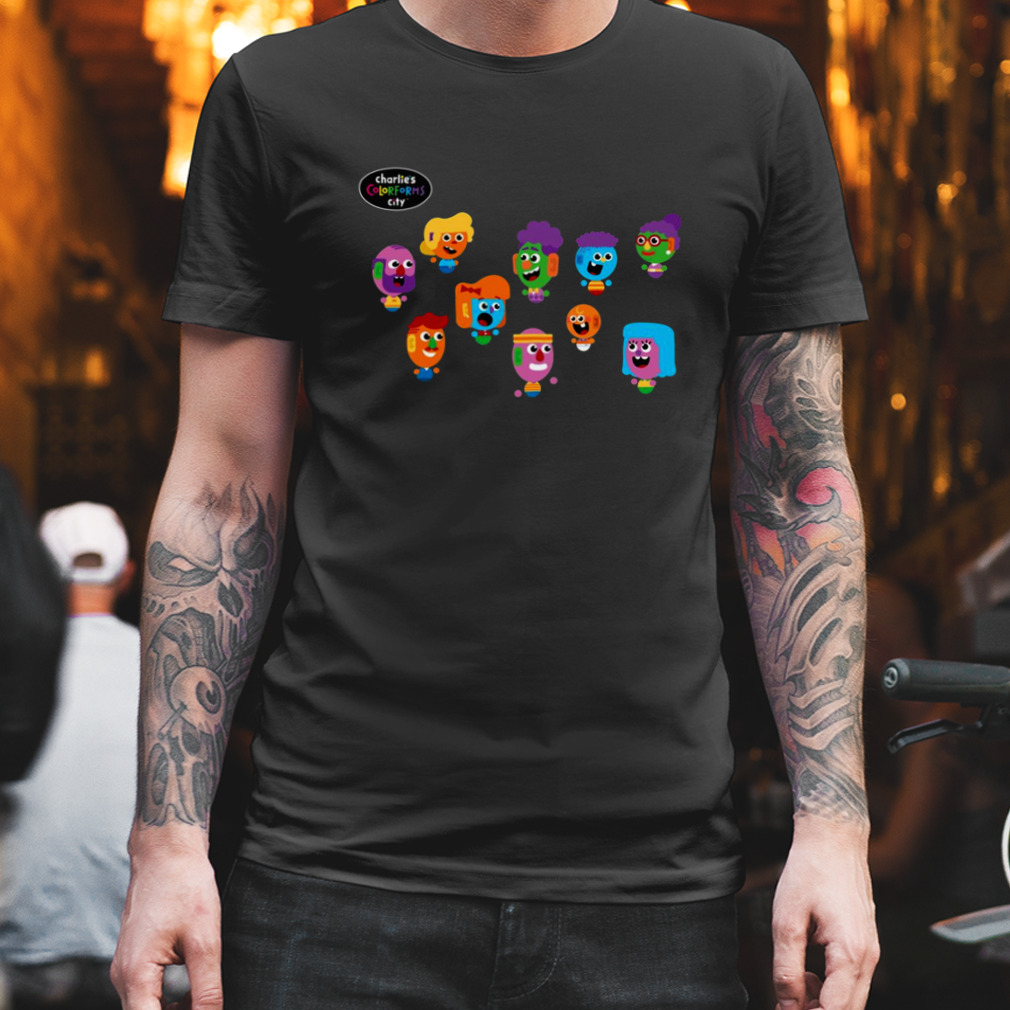 City’s Members Charlie’s Colorforms City Silly Faces shirt