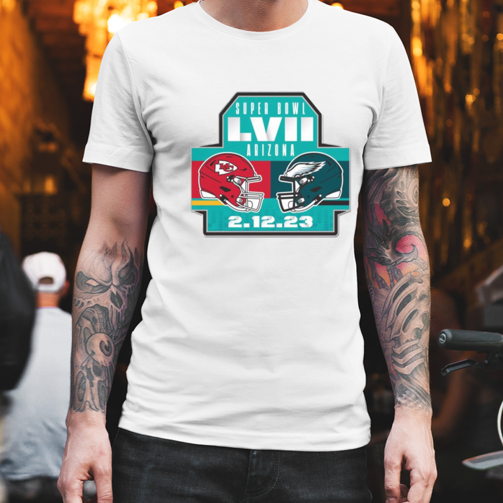 Kansas City Chiefs Vs Philadelphia Eagles WinCraft Super Bowl LVII 2-12-2023 Shirt