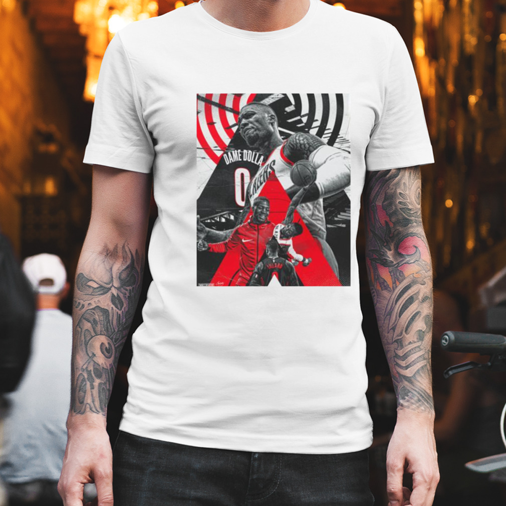 Damian Lillard Art Basketball Graphic shirt