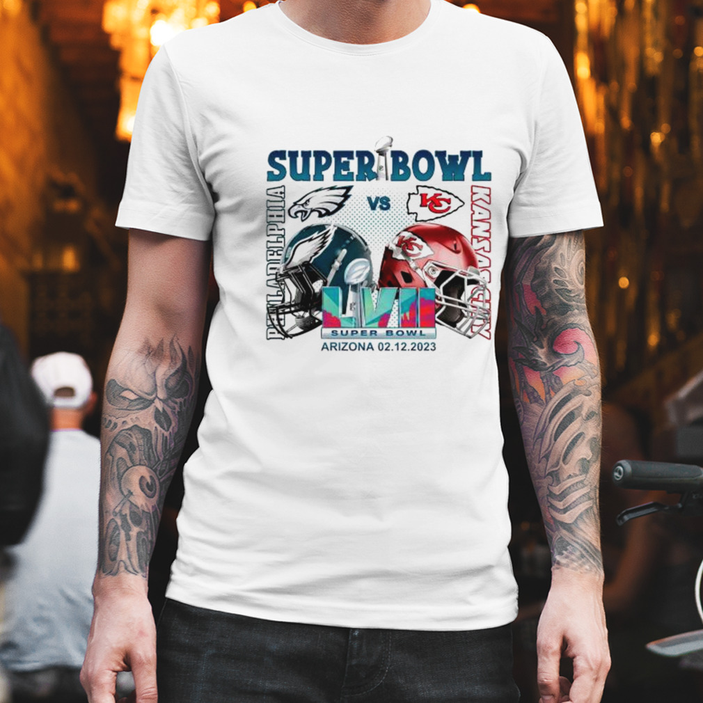 Philly Eagles vs Kansas City Chiefs Super Bowl Arizona 02 12 2023 shirt