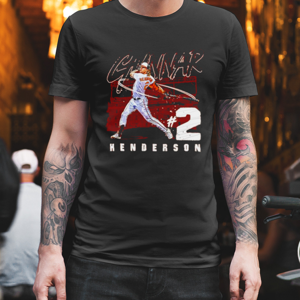 Gunnar Henderson Women's T-Shirt - Black - Baltimore | 500 Level Major League Baseball Players Association (MLBPA)