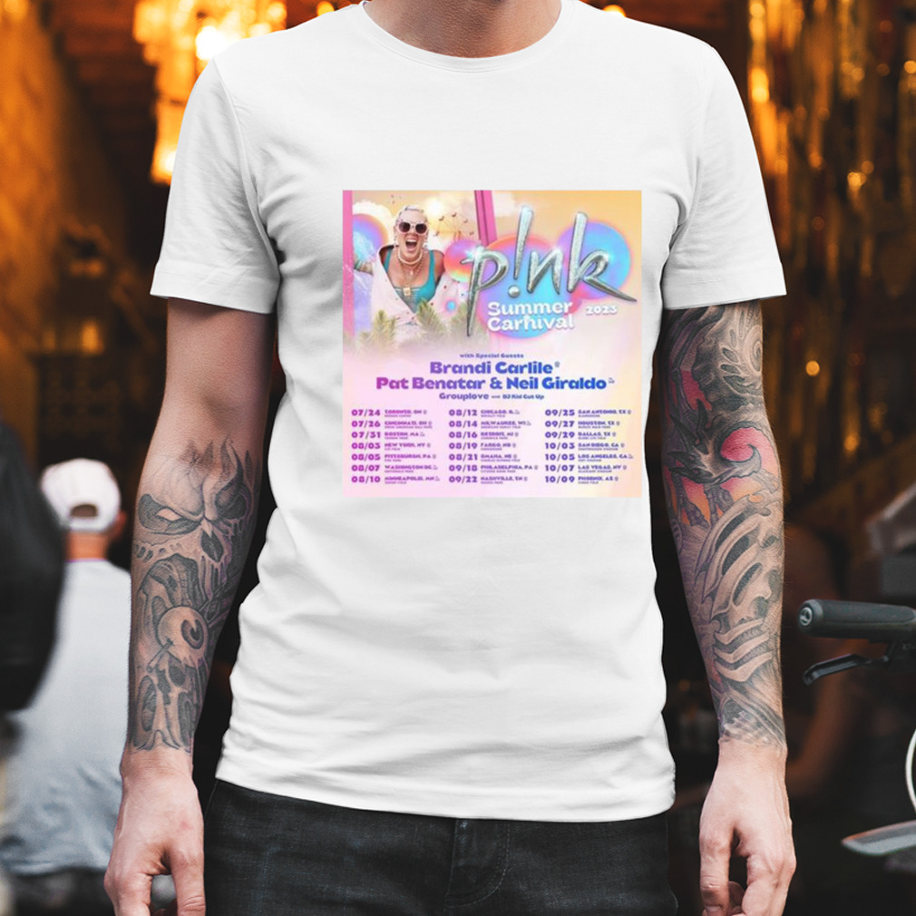 Pink Summer Carnival Dates 2023 Tour Shirt