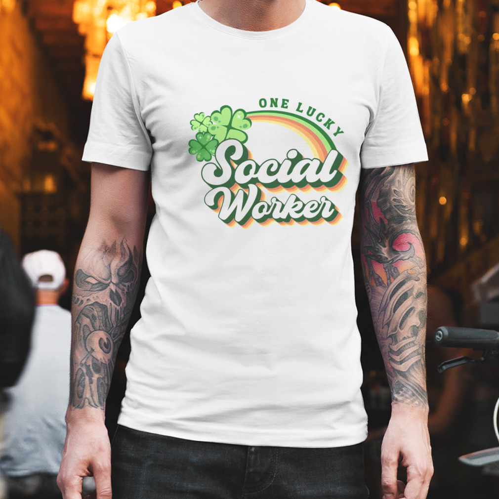 Retro One Lucky Social Worker Shirt