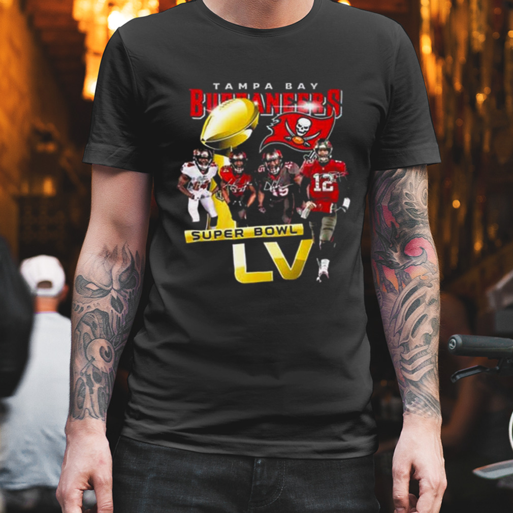 Tampa Bay Buccaneers super bowl LVI signatures T-shirt