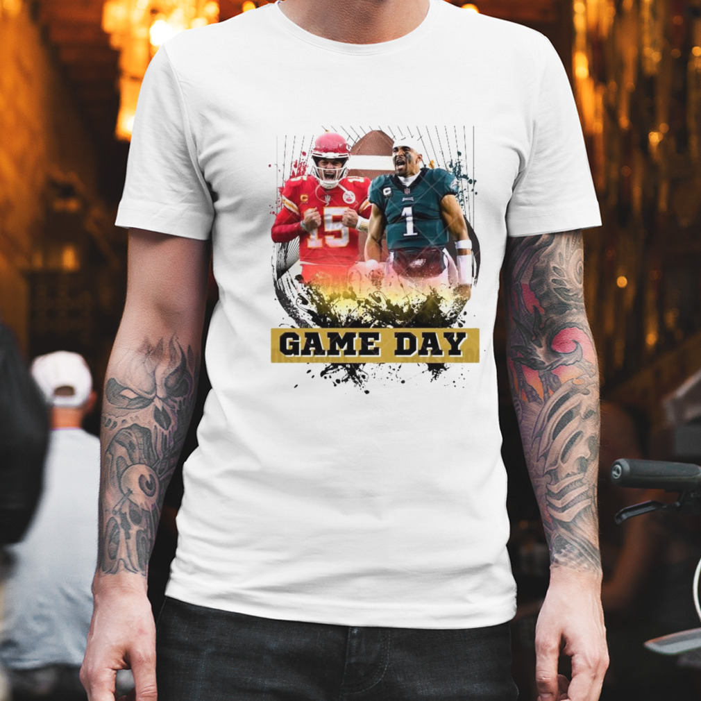 NFL Football 2023 Kansas Chiefs Vs Philadelphia Eagle On Game Day Super Bowl 2023 Shirt