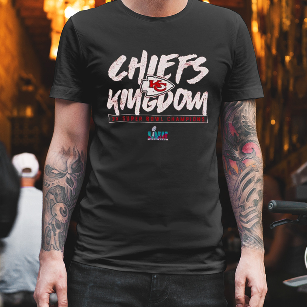 Kansas City Chiefs Super Bowl LVII Chiefs Kingdom 3x Super Bowl Champions shirt