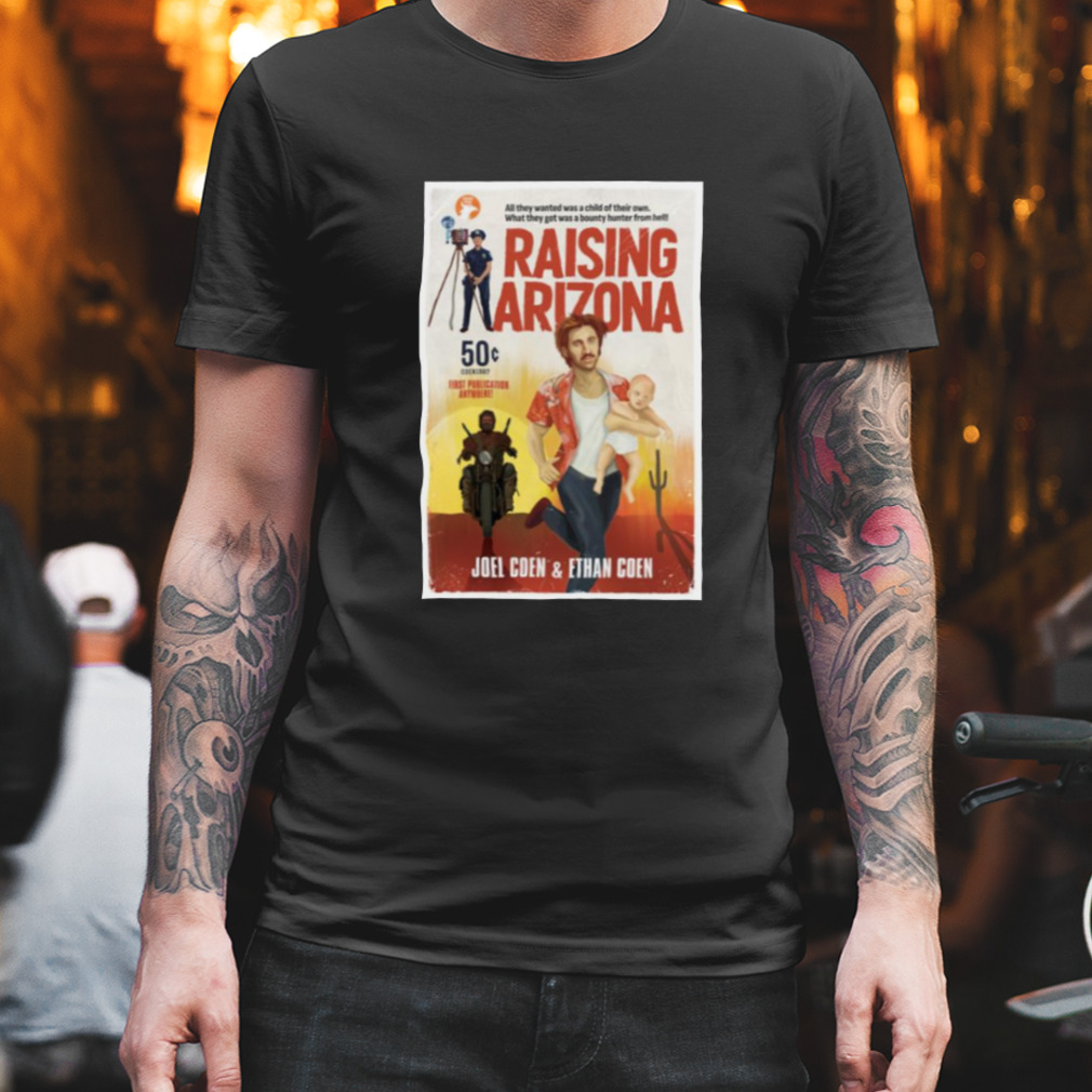 Raising Arizona Pulp Book Cover shirt