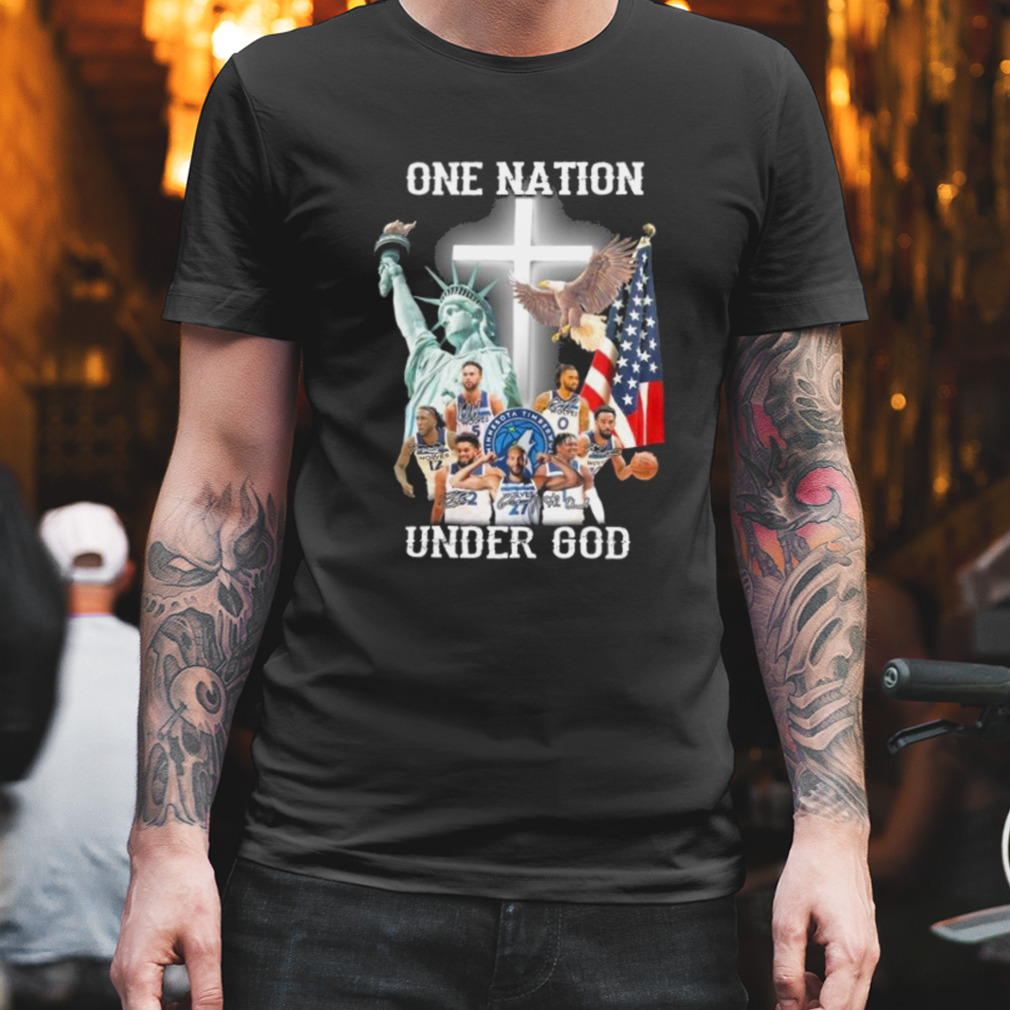 One Nation Under God Team Wolves Signature Shirt