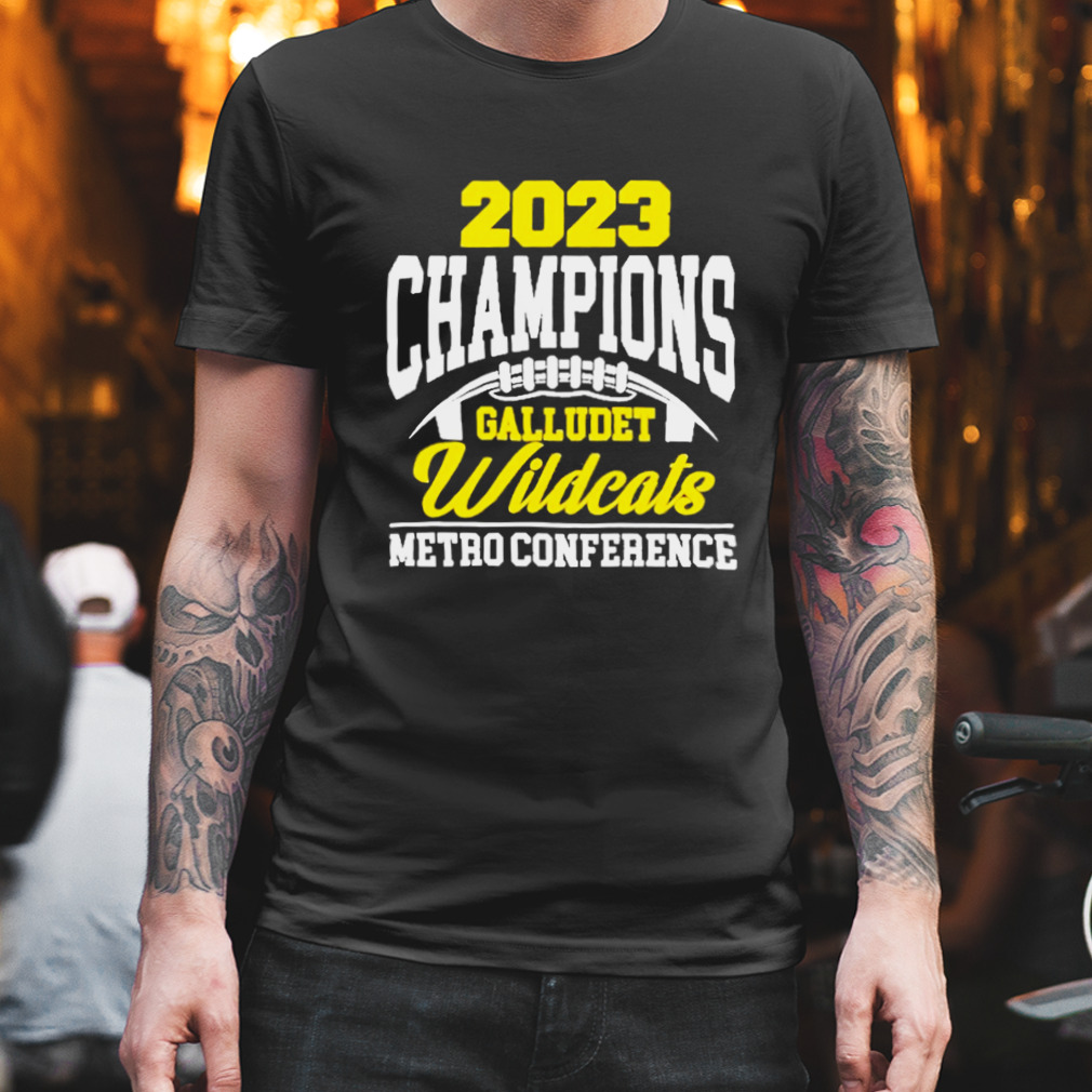 2023 champions gallaudet wildcats metro conference shirt
