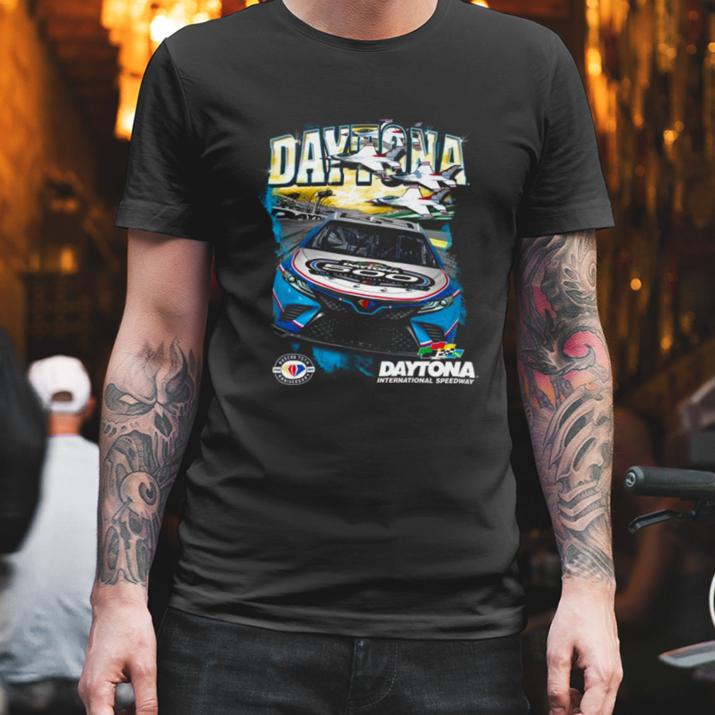 Checkered Flag 2023 Daytona 500 Black Jet T-Shirt
