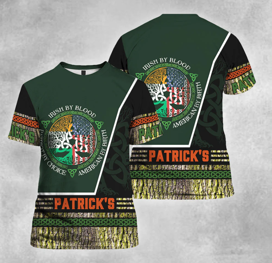 Irish By Blood St Patrick's Day T shirts