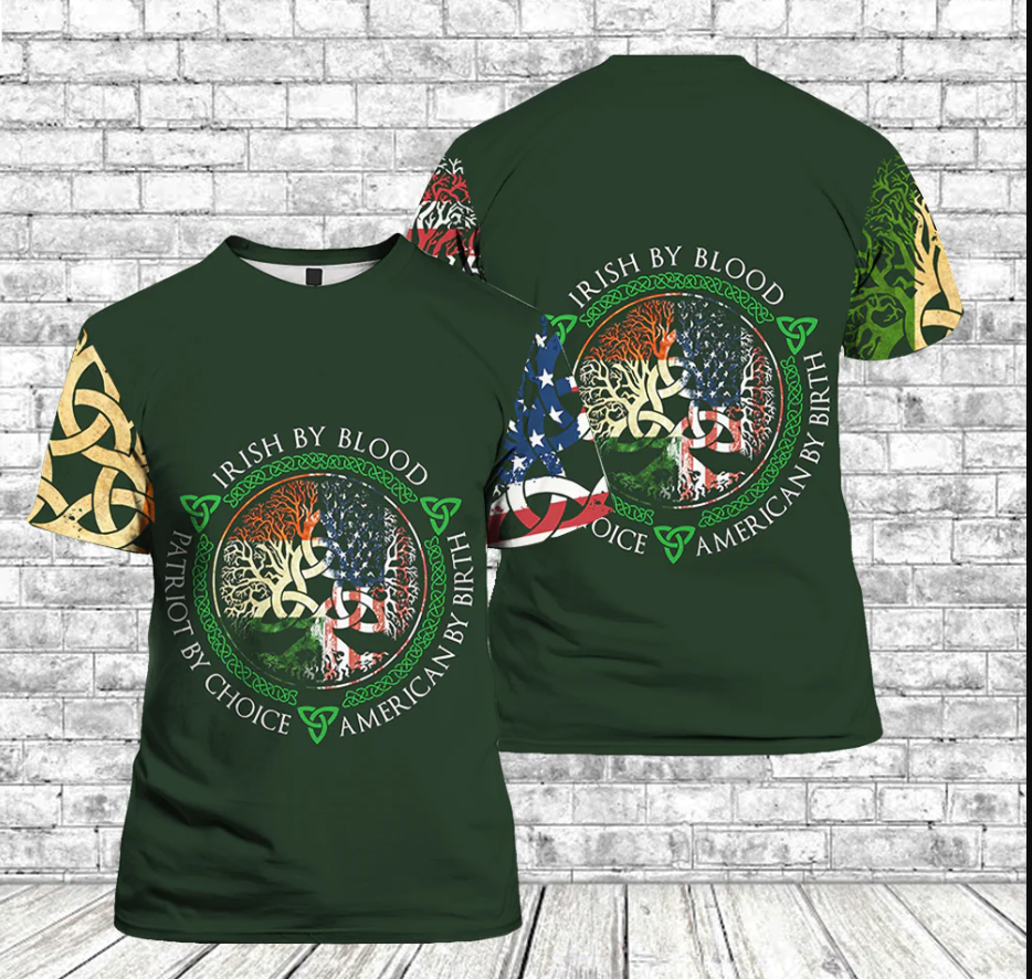 Irish St Patrick's Day T shirts All Over Print  For Men & Women  HT2831
