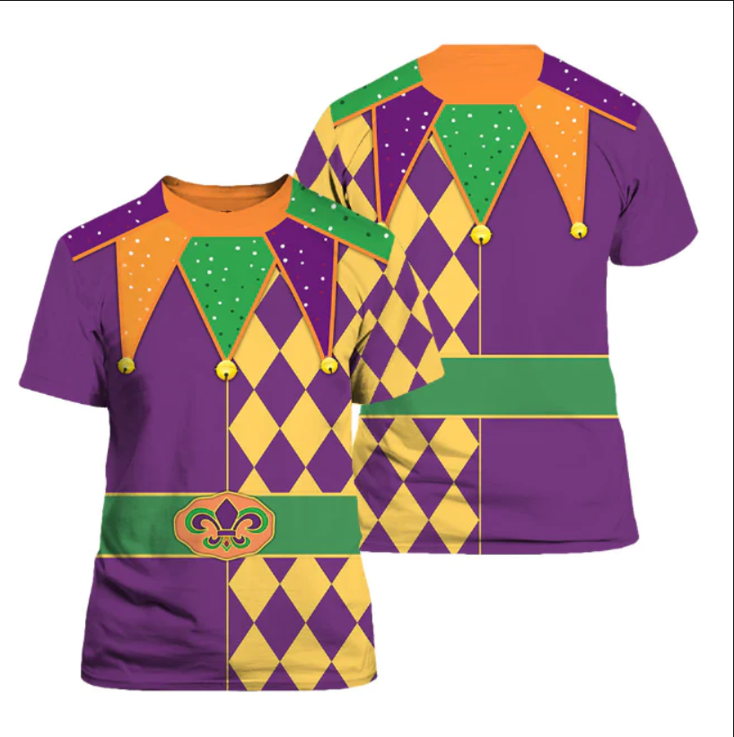 Mardi Gras Costume Carnival T shirts All Over Print  For Men & Women  HP1272