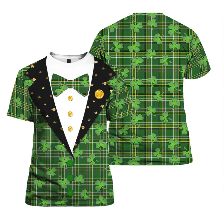 Patrick’s Day Party Vest Suit Costume T shirts