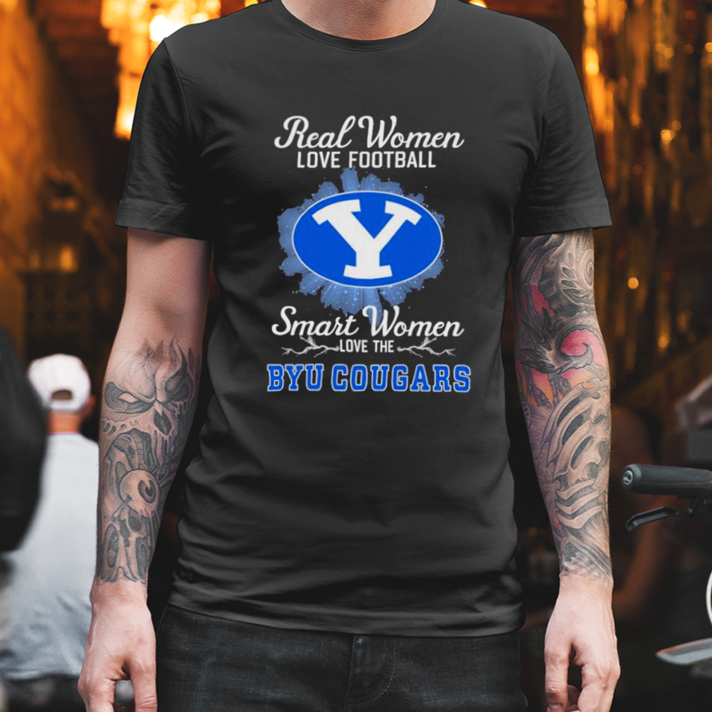 Real women love football smart women love the BYU Cougars 2023 logo shirt