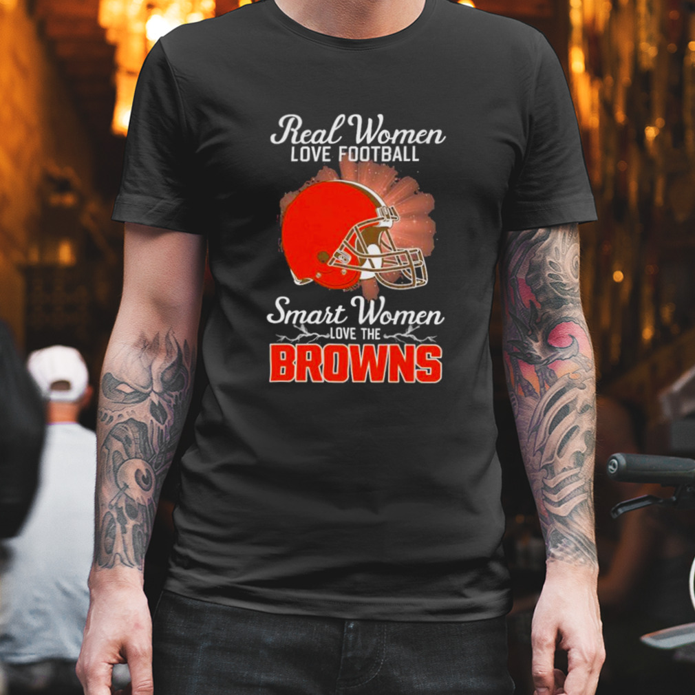 Real women love football smart women love the Cleveland Browns 2023 logo shirt
