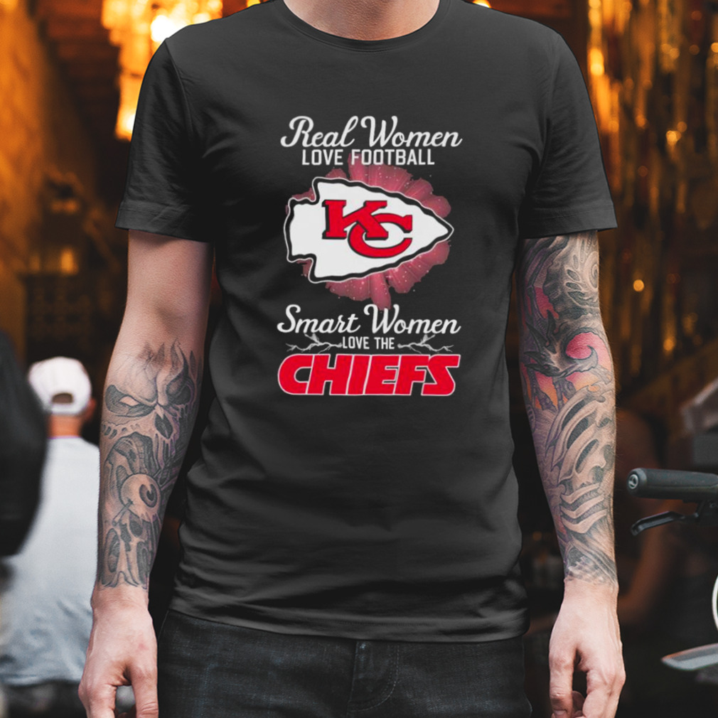 Real women love football smart women love the Kansas City Chiefs 2023 logo shirt
