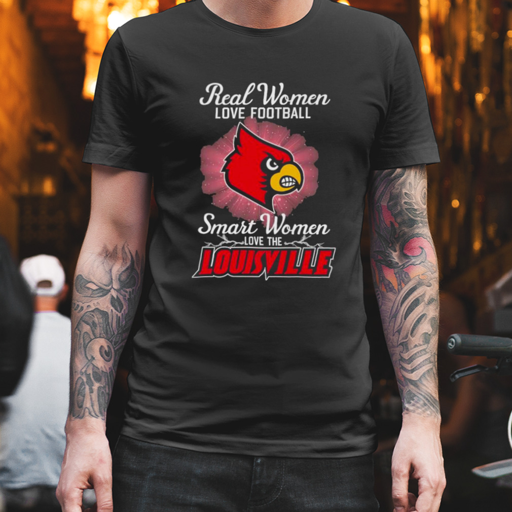 Real women love football smart women love the Louisville Cardinals 2023  logo shirt - Peanutstee