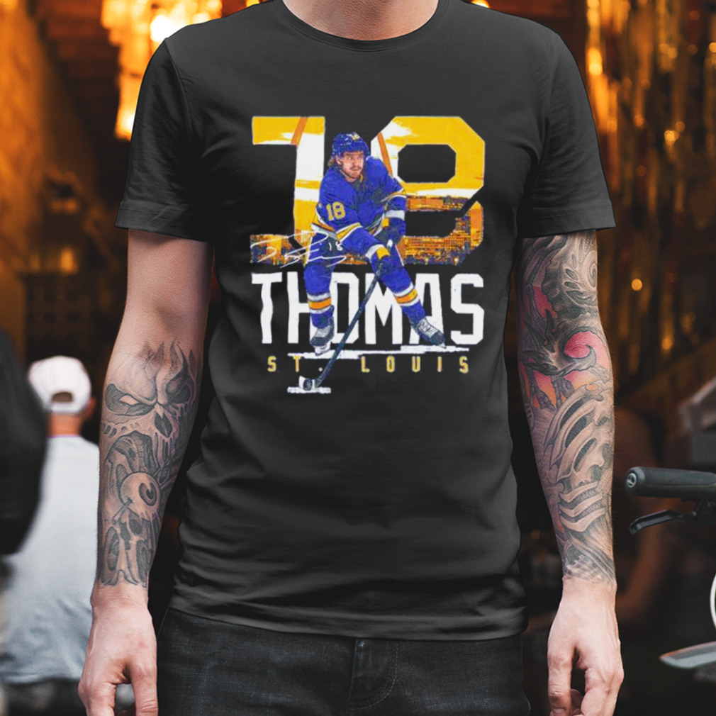 Robert Thomas St. Louis Blues 18 landmark shirt