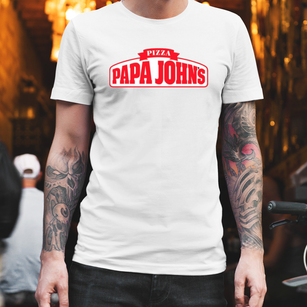 Red Papa John’s Pizza Logo shirt