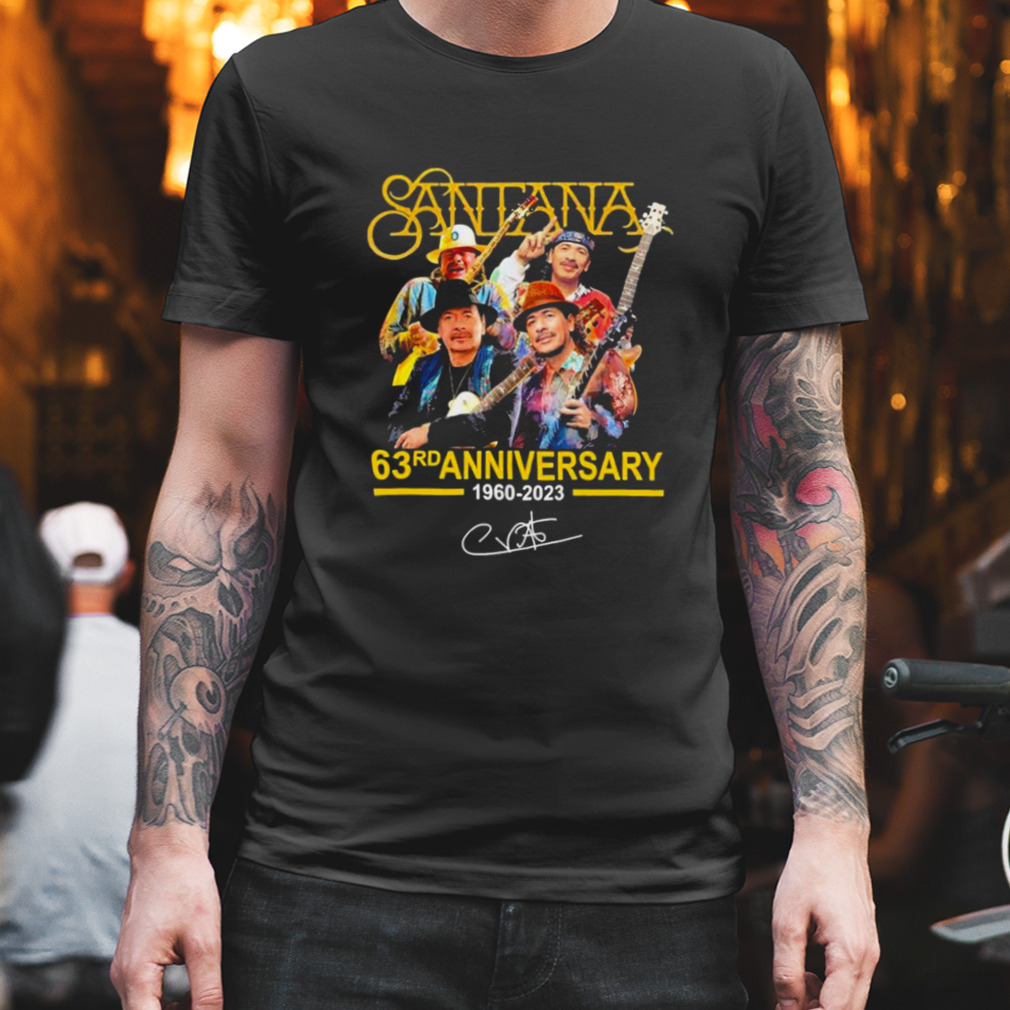 Thank You For The Memories Santana 63rd Anniversary 1960-2023 shirt