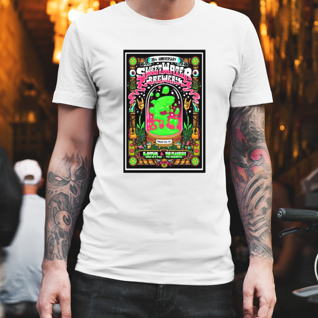 26th Anniversary SweetWater Brewery Feb 18th 2023 Poster shirt