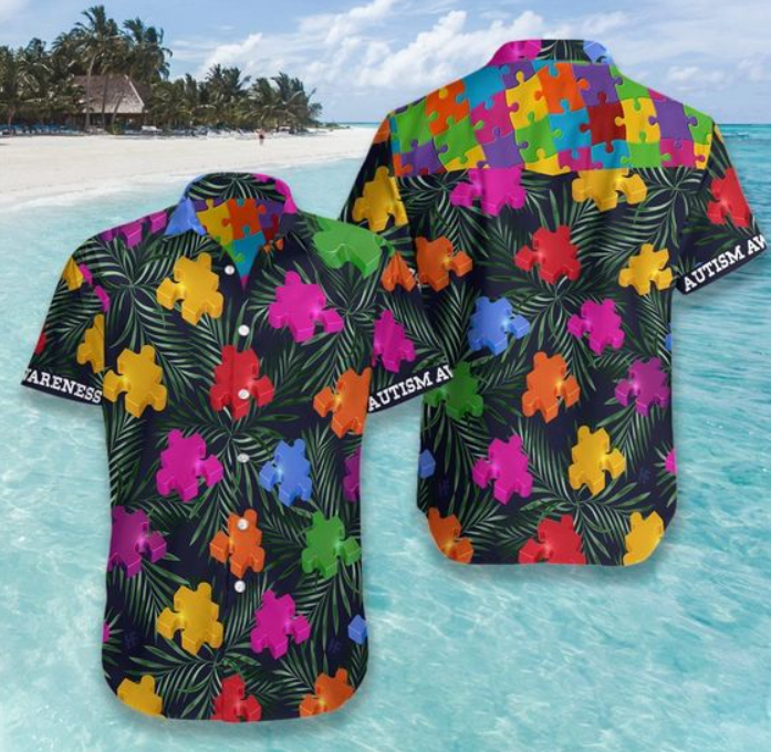Autism Tropical Hawaiian Shirt Ez15 2207 Hawaiian Shirt
