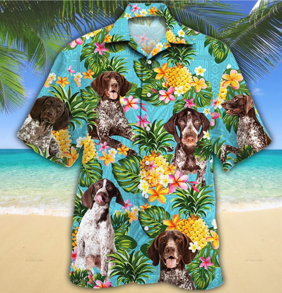 German Shorthaired Pointer Dog Lovers Pineapple Hawaiian Shirt