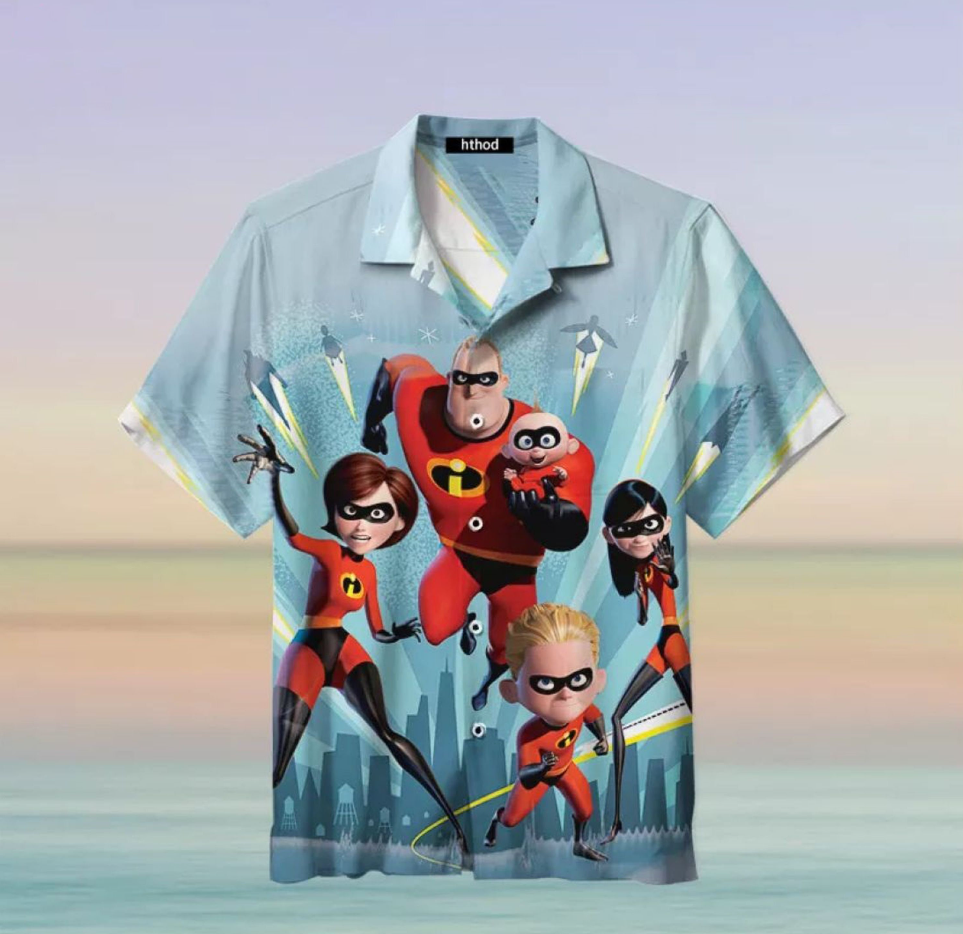 The Incredibles Super Family Hawaiian Shirt