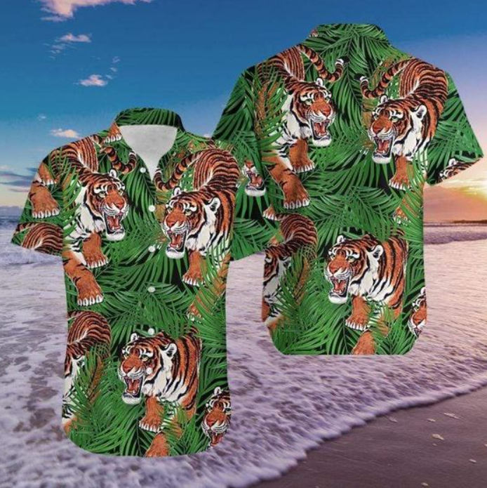 Tiger Tropical Hawaiian Shirts