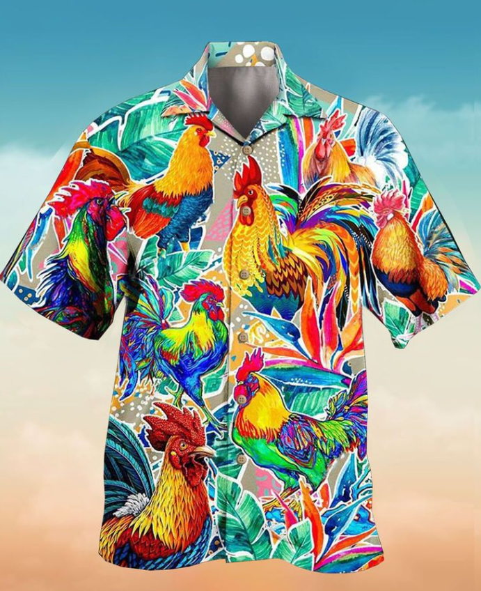Vacation Shirt Collar Men's Floral Shirt