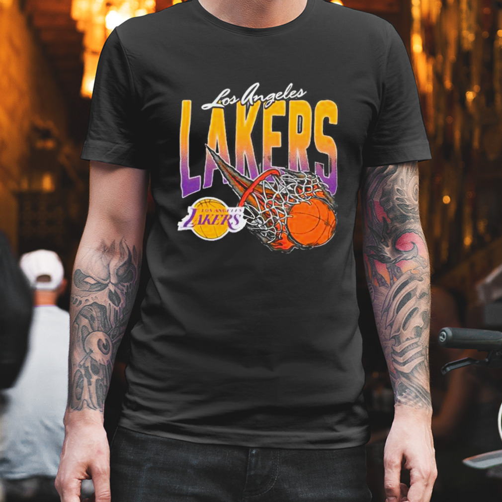 Los Angeles Lakers On Fire NBA Shirt