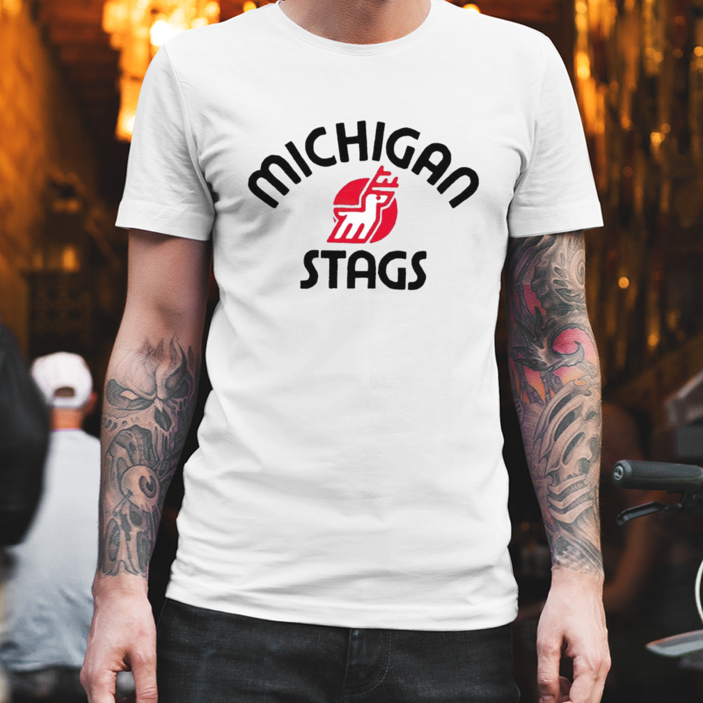Michigan Stags logo T-shirt
