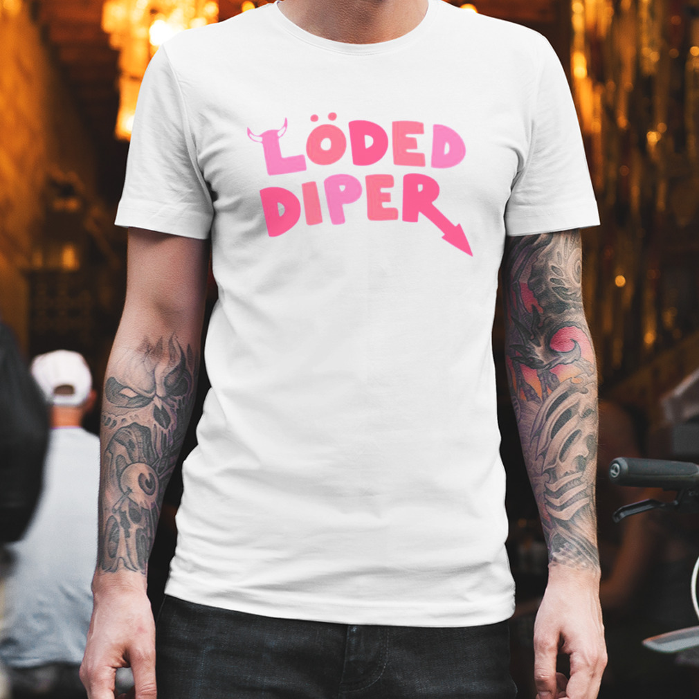 Pink Text Design Rodrick Heffley Loded Diper shirt