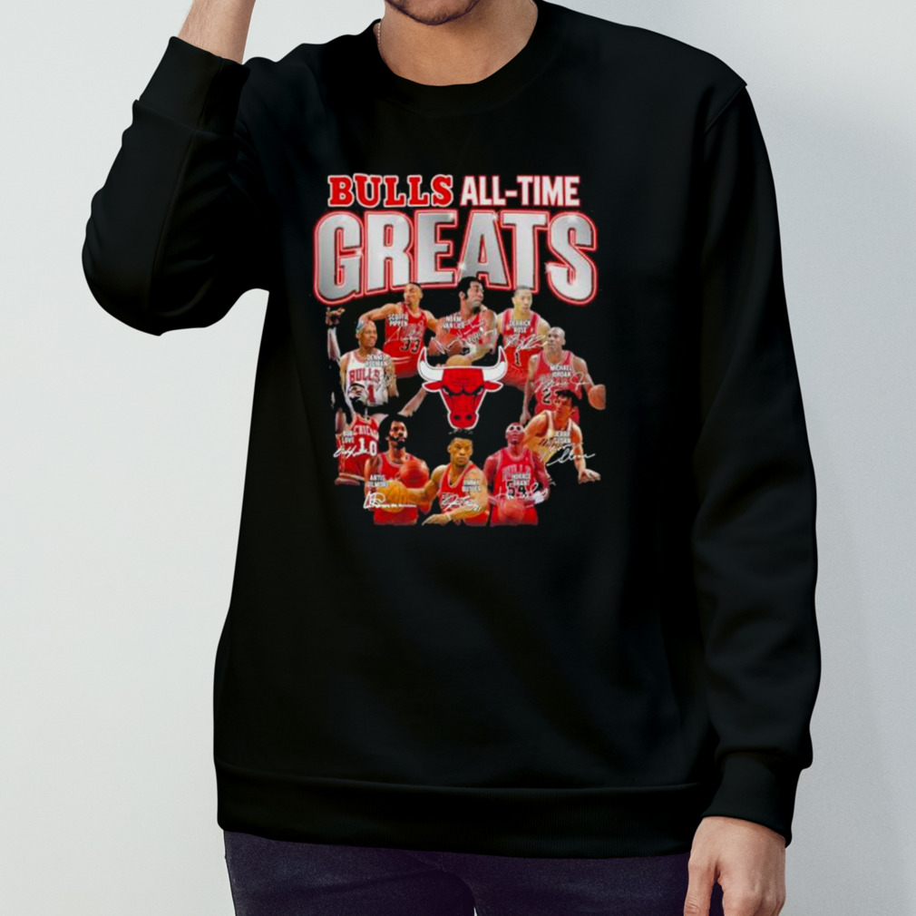 Chicago Bulls All Time Greats Legends Signatures Shirt - Freedomdesign