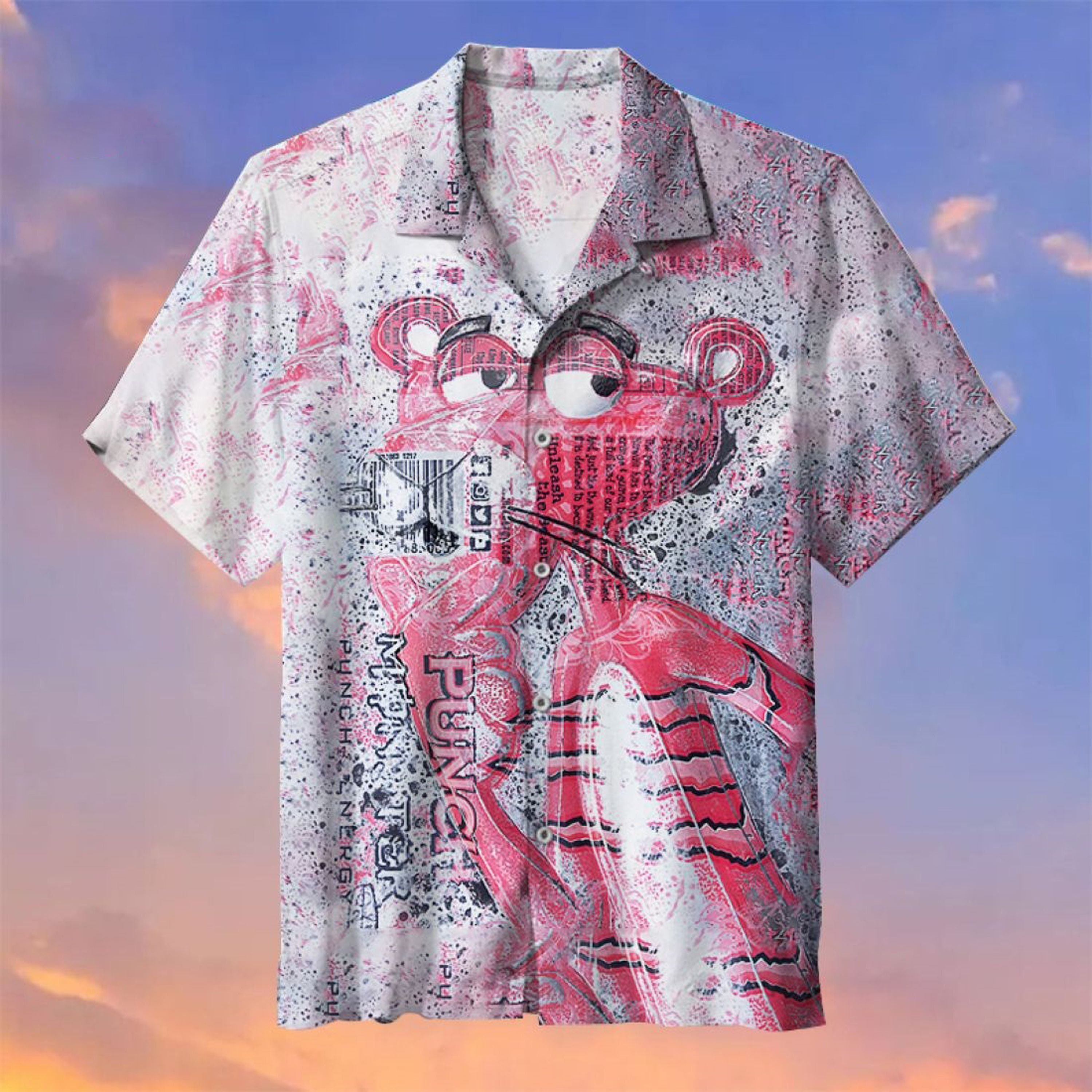 Pink Panther Fans Vintage Summer Beach Hawaiian Shirt
