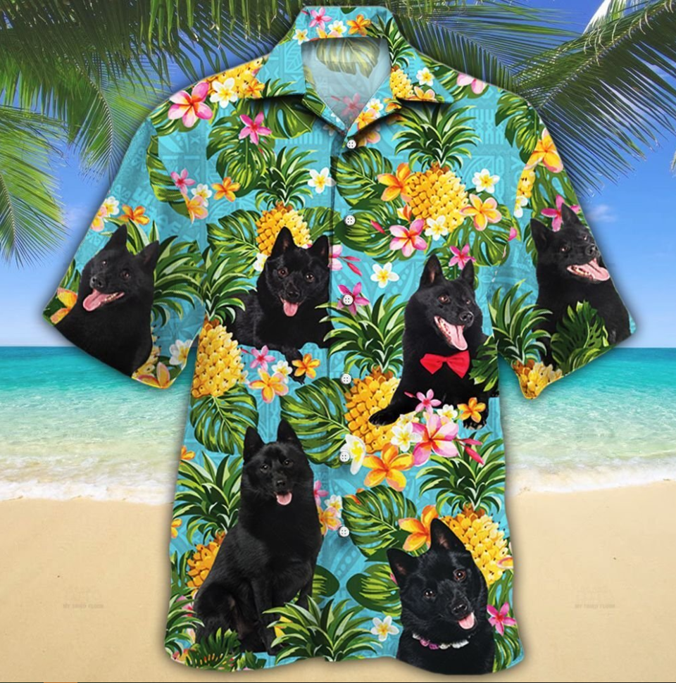 Schipperke Dog Lovers Pineapple Hawaiian Shirt