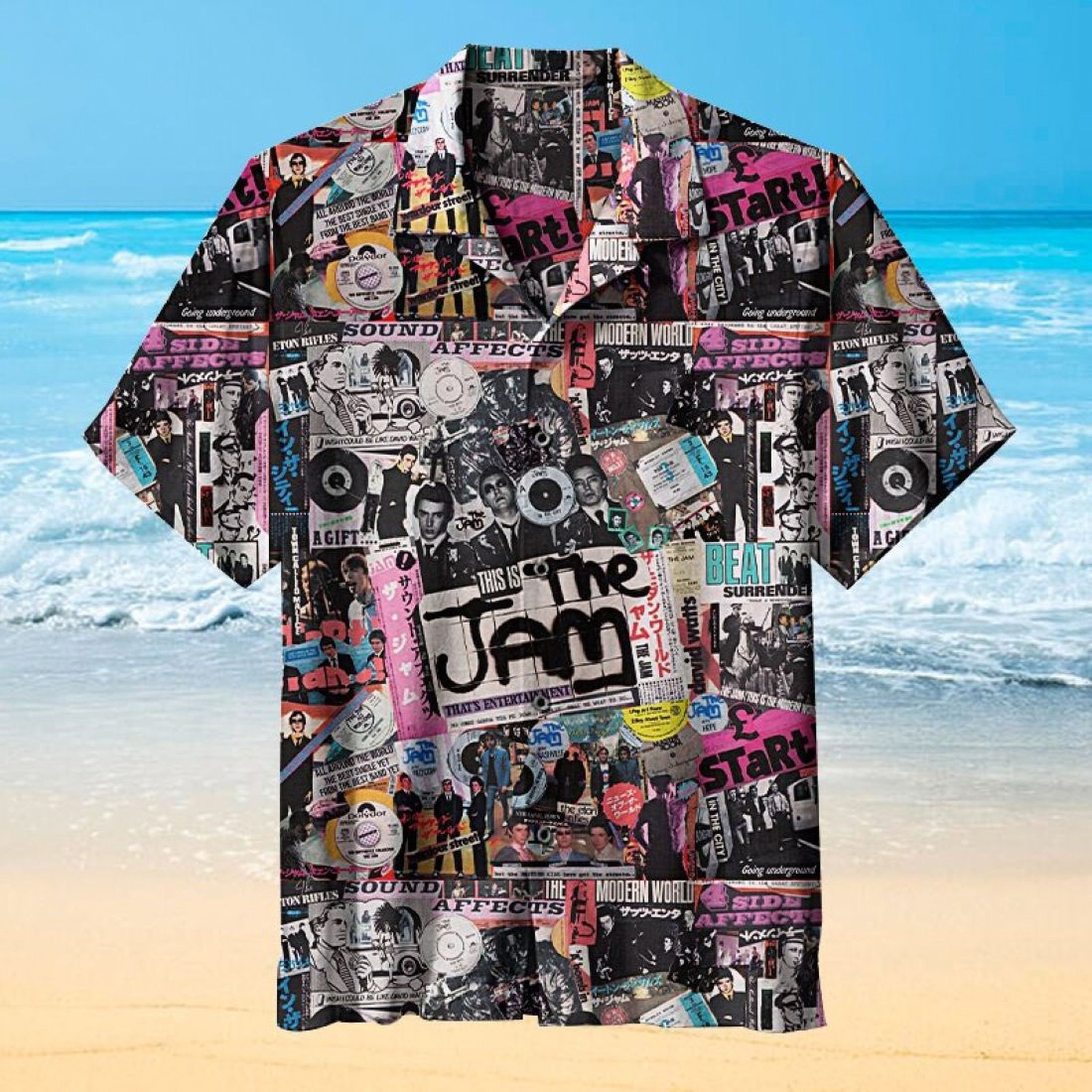 The Jam Retro 80s Hawaiian Beach Summer Shirt