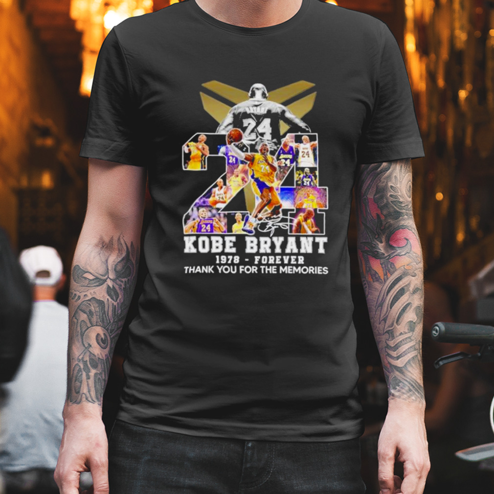 Kobe Bryant 1978 forever thank you for the memories signatures shirt