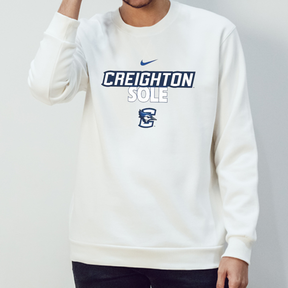 Nike White Creighton Bluejays 2023 On Court Bench Long Sleeve T-Shirt