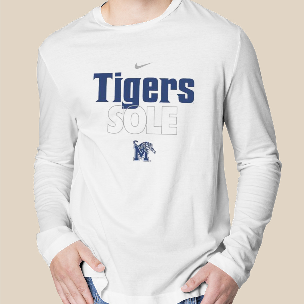 Men's Nike White Memphis Tigers Legend Bench Long Sleeve T-Shirt