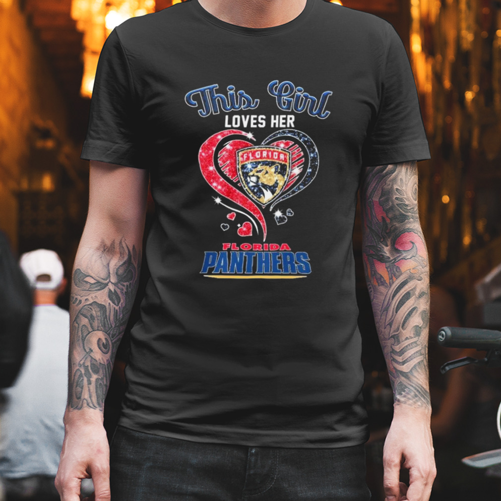 This Girl Loves Her Florida Panthers Diamond Heart Shirt