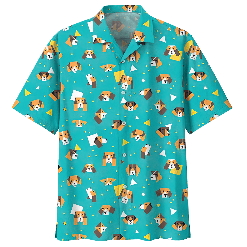 Beagle Blue High Quality Unisex Hawaiian Shirt For Men And Women Dhc17063000