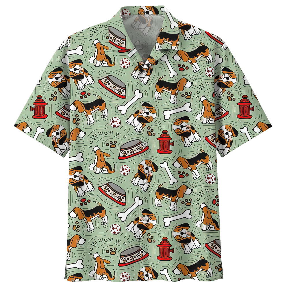Beagle Green Nice Design Unisex Hawaiian Shirt For Men And Women Dhc17062999