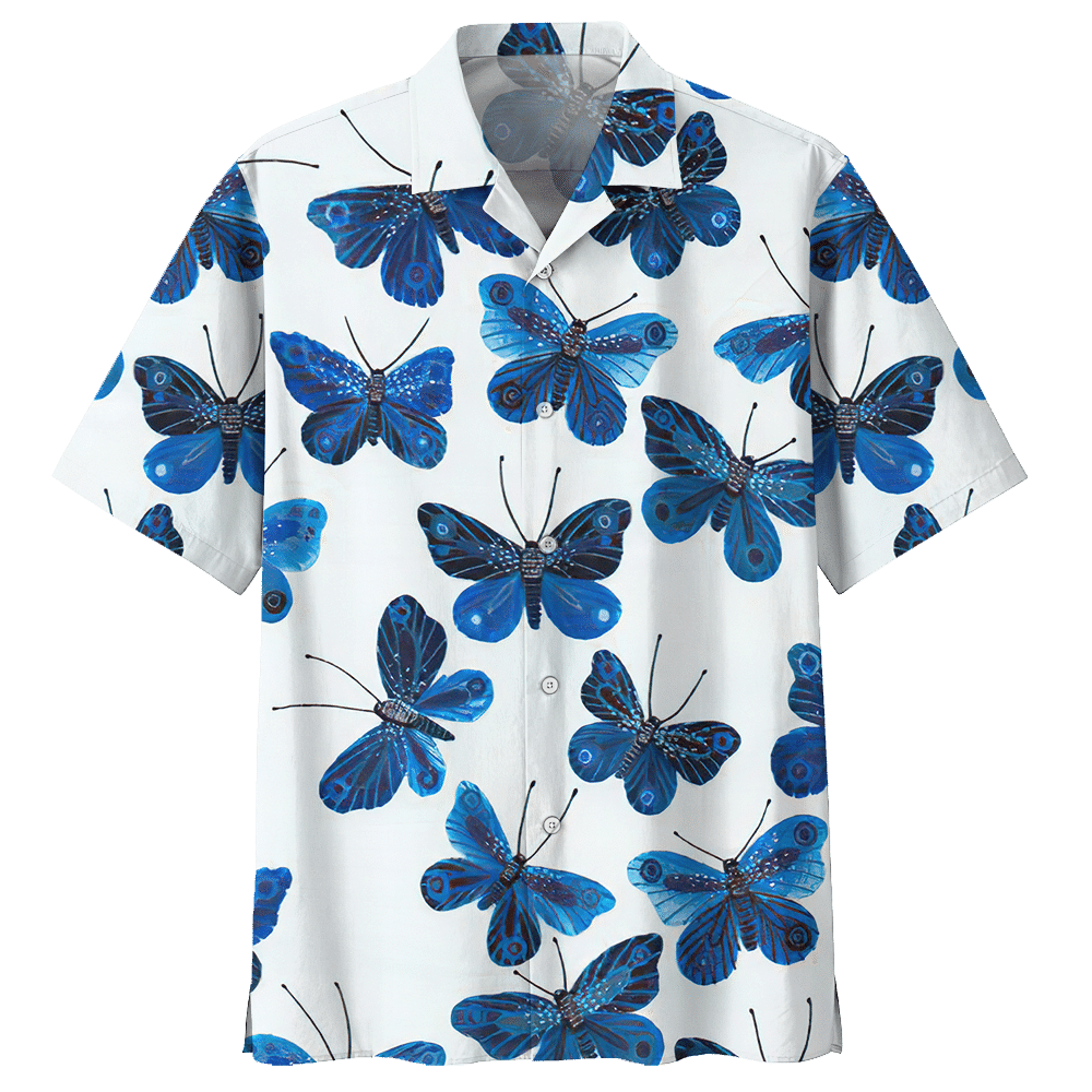 Butterfly Blue Awesome Design Unisex Hawaiian Shirt For Men And Women Dhc17063149
