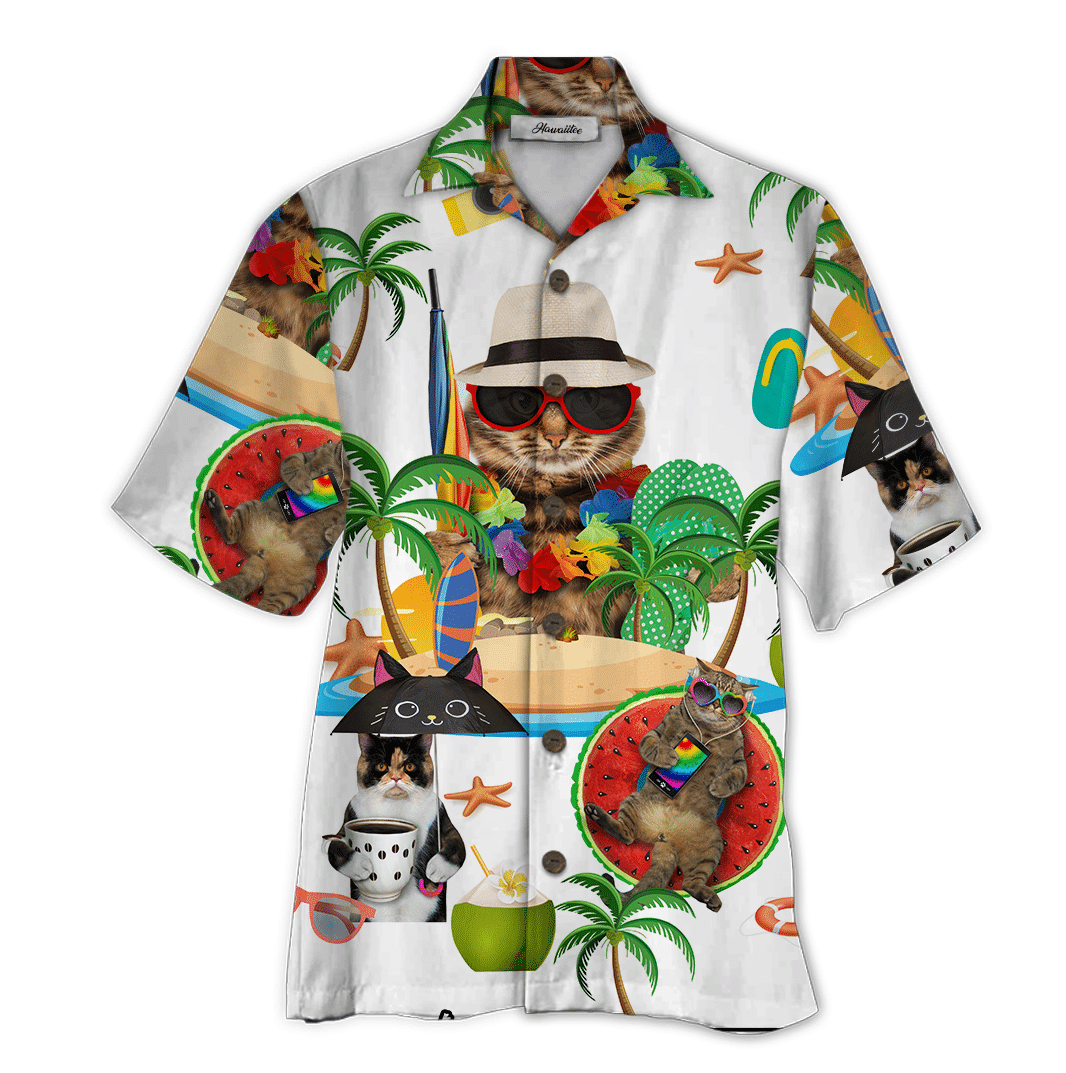 Cat Colorful Amazing Design Unisex Hawaiian Shirt For Men And Women Dhc17062209